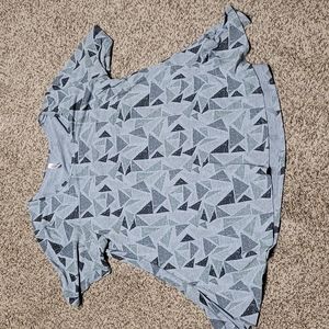 2XL LuLaRoe Grey Patterned Shirt